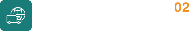 Delivery icon with number 02