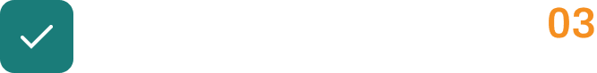 Verified symbol with orange number three