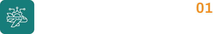 Spaceship graphic with number 01
